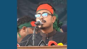 ছাত্রশিবিরের ঢাকা বিশ্ববিদ্যালয় শাখার সভাপতি সাদিক কায়েম।