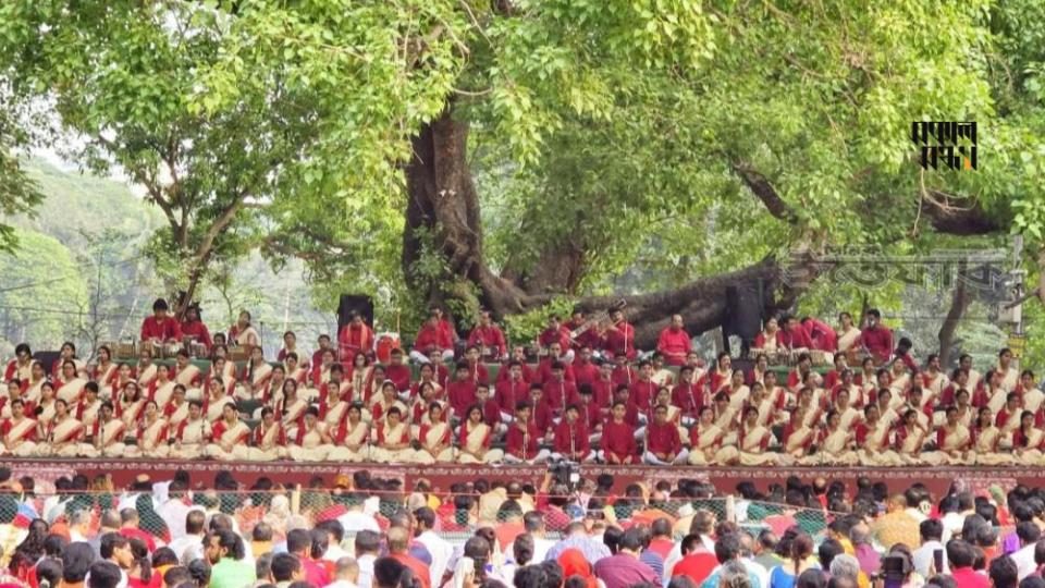 রমনা বটমূলে ছায়ানটের অনুষ্ঠান।
