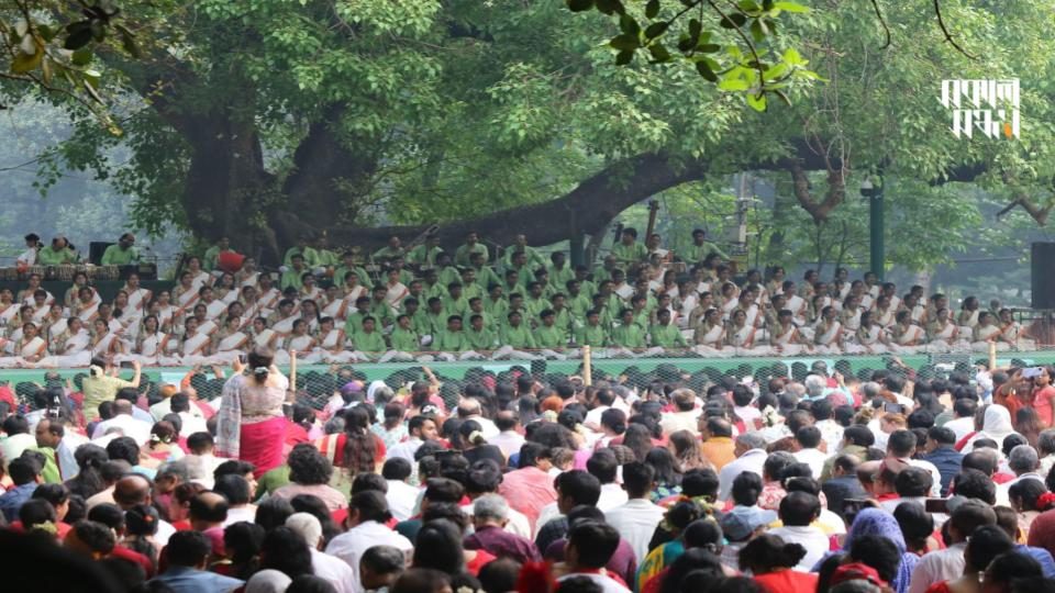 রমনা বটমূলে ছায়ানেটের ২০২৪ সালের বর্ষবরণের অনুষ্ঠান। ফাইল ছবি