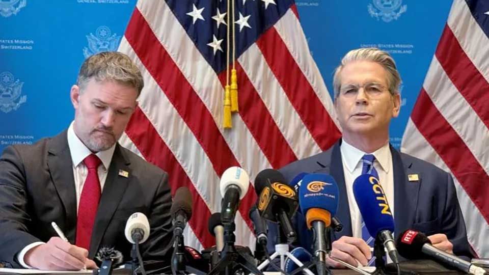 সোমবার সুইজারল্যান্ডের জেনেভায় দুই দিনের বাণিজ্য আলোচনার পর যৌথ বিবৃতিতে উভয়পক্ষই আলোচনাকে ইতিবাচক হিসেবে বর্ণনা করেছে।