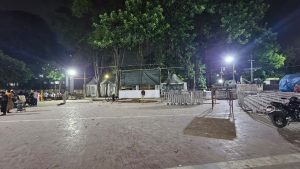 কেন্দ্রীয় শহীদ মিনারে সমাবেশ করছে এনসিপি।