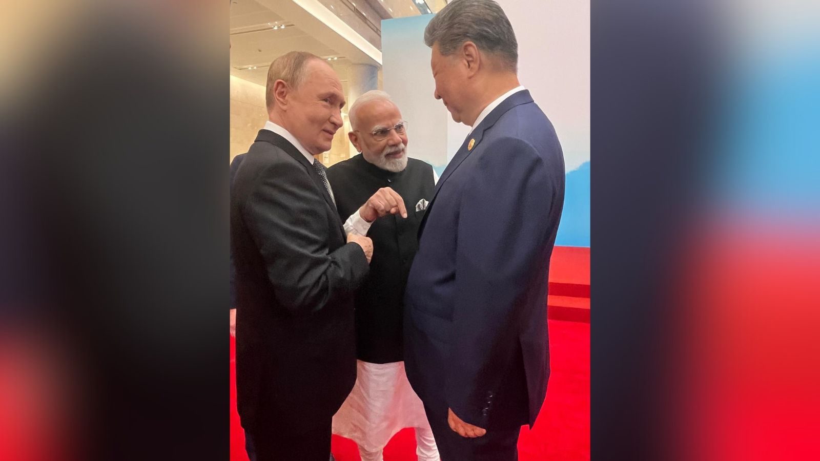 এসসিও শীর্ষ সম্মেলনে ভ্লাদিমির পুতিন, শি জিনপিং ও নরেন্দ্র মোদী।