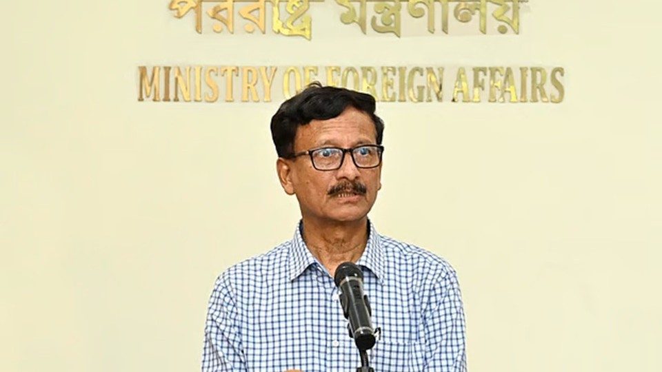 পররাষ্ট্র উপদেষ্টা মো. তৌহিদ হোসেন। ফাইল ছবি : প্রথম আলো