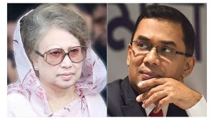 বিএনপি চেয়ারপারসন বেগম খালেদা জিয়া ও দলের ভারপ্রাপ্ত চেয়ারম্যান তারেক রহমান। ফাইল ছবি