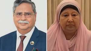 রাষ্ট্রপতি মোহাম্মদ সাহাবুদ্দিন ও সাবেক প্রধানমন্ত্রী খালেদা জিয়া। ছবি কোলাজ